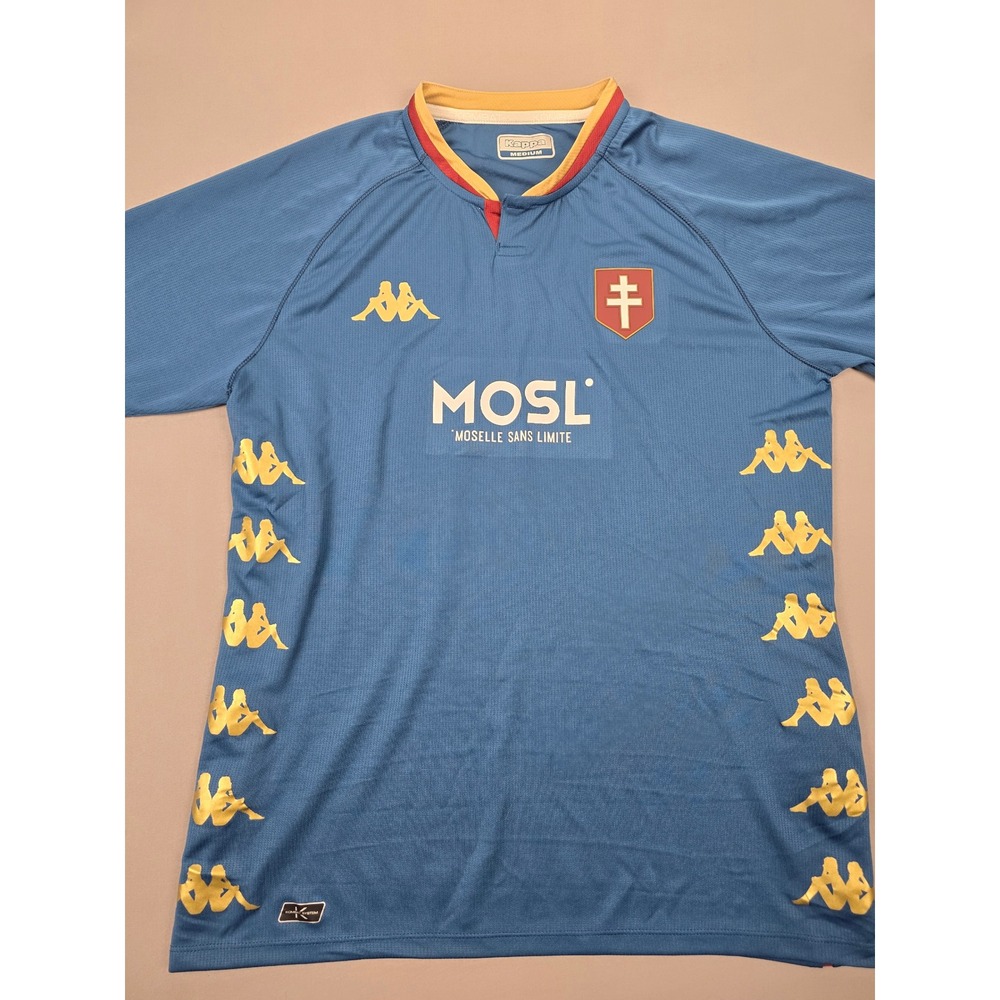 Kappa FC Metz Moselle Away Football Shirt Blue Gold NWT - Medium
